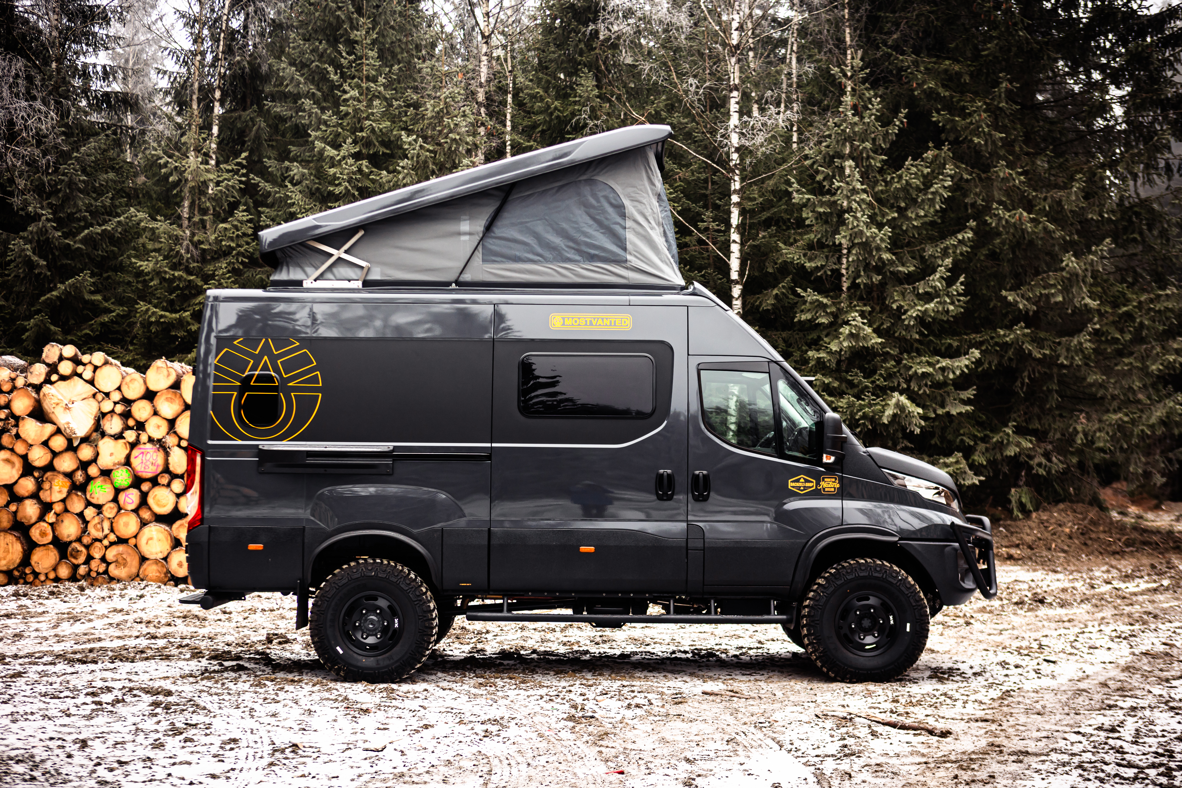 Ein Transporter mit Flexebu Aufstelldach