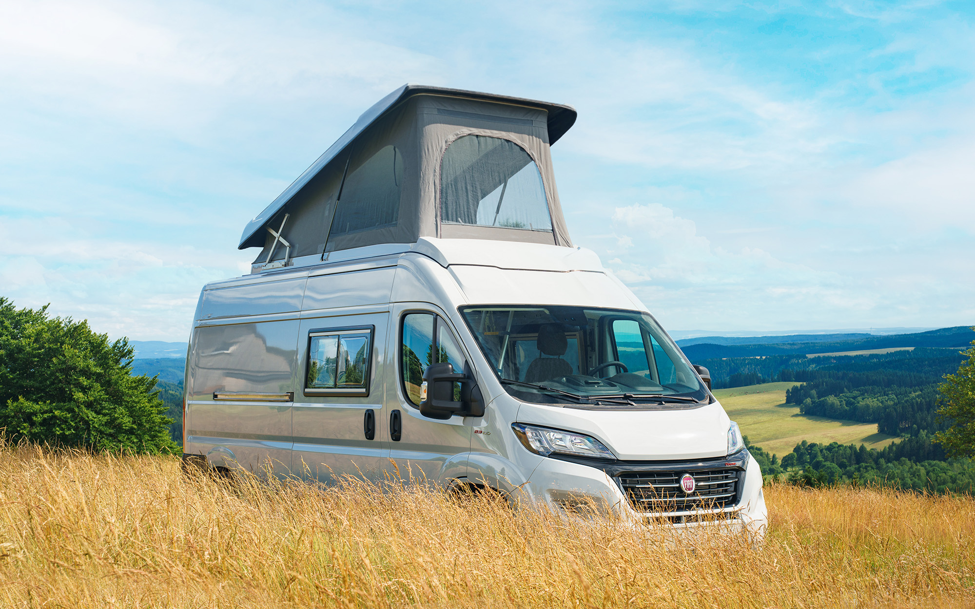 Ein Flexebu Aufstelldach auf einem Fiat Ducato